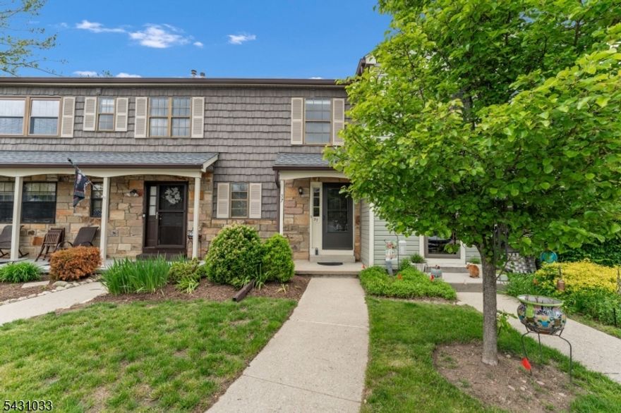 Spacious 2 Bedroom, 1.5 Bath Townhome in Panther Valley!  Living room w/ cathedral ceiling & wood burning fireplace. Dining room w/ slider to trex deck. Primary bedroom w/ walk in closet.  Full bath w/ tub shower. A powder room w/ stackable laundry & an office nook complete this level. Bessler stairs to attic w/ some flooring space for storage. Finished basement w/ generous size rec room. Newer Roof, Water Heater 2026, Furnace 2020. Private location, no buildings to rear! Walking distance to 1 of PVPOAs 3 pools.  Enjoy gated community living w/ access to Association amenities including 3 outdoor pools, tennis/sport courts, walking paths & playgrounds! Convenient access to Routes 80, 517, & 46! Seller can accommodate a quick closing! Buyer to pay 1/10 of 1% capital contribution to PVPOA at closing. Professional photos coming soon