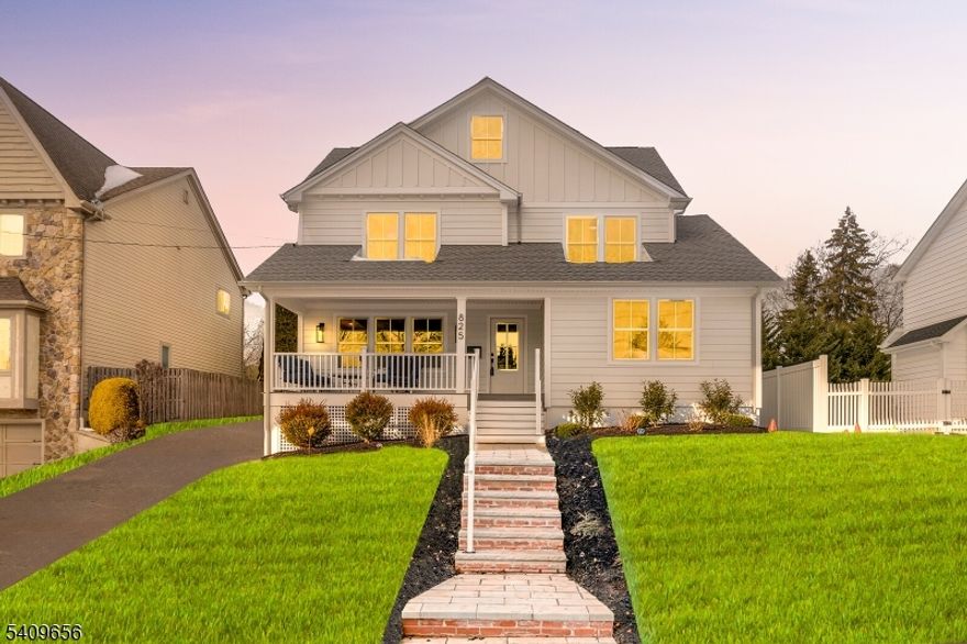 A truly stunning, fully renovated residence offering refined living across three levels, plus a finished basement. This home features 5 bedrooms, 4 full baths, and 2 half baths, showcasing a custom, brand-new kitchen, Family room fireplace with built in shelving on each side and designer finishes throughout. The thoughtfully modern layout includes a first-floor bedroom suitel. The 2nd level features a Jack-and-Jill bath shared by 2 bedrooms , a luxurious primary suite with walk in closet and spectacular spa-like bath plus a convenient Laundry Room. Up to a private third-floor retreat complete with a bedroom, full bath, and dedicated work area. An expansive 4-panel sliding doors lead to an elegant deck and patio perfect for sophisticated indoor-outdoor entertaining.Back up Offers Only