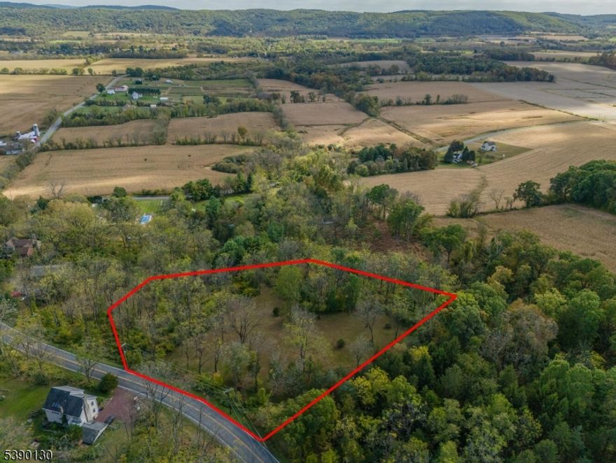 Build your dream home on this stunning 3.15-acre homesite perched on a high plateau in the heart of the New Jersey Highlands. Enjoy sweeping views of surrounding woods and farmlands in a serene, private setting with plenty of distance from neighbors. The property features a beautiful mix of flat, mowed meadow, mature woods, and gently sloping terrain with a natural spring, brook, rock outcroppings, and large boulders an ideal setting for a custom home that complements the landscape. Benefit from the area's protected natural environment while still being conveniently located just 1 hour from NYC, 20 minutes to Phillipsburg, and 45 minutes to Newark. Key improvements already completed include a successful perc test (approved, expired septic design) , certified survey, and driveway engineering plans. This is a rare opportunity to create a one-of-a-kind residence in a tranquil, environmentally rich setting with easy access to major destinations. Don't miss the chance to make this exceptional property your own private retreat.