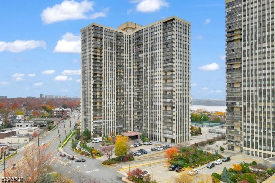 *LUXURY 16TH-FLOOR CONDO* Perched high on the 16th floor of one of Cliffside Park's most prestigious full-service high-rise buildings, this sophisticated residence offers breathtaking views. Flooded with natural light and finished to an impeccable standard, this home combines modern elegance with the ultimate in convenience and security. Step inside to an open, airy layout with premium finishes throughout. The expansive primary bedroom suite is a true retreat, featuring 2 generous walk-in closets and a spa-like en-suite bath. The building itself is a standout recently refreshed with extensive hallway renovations and updates that elevate the already elegant atmosphere. Enjoy the peace of mind that comes with 24-hour doorman and concierge service, plus top-tier security. Resort-style amenities include: heated outdoor pool,  playroom,  game room with billiards, spacious community room for private events, and much more! The association offers garage parking as well. Located in the highly sought-after Cliffside Park school district consistently ranked among NJ's best and just minutes from NYC via ferry, bus, or a quick drive across the bridge. Be sure to experience the full 3D Virtual Tour and review the comprehensive Documents section, including the Seller's Disclosure and complete amenity list. All offers must be accompanied by pre-approval letter or proof of funds. Schedule your private showing today homes of this caliber on the higher floors rarely last!