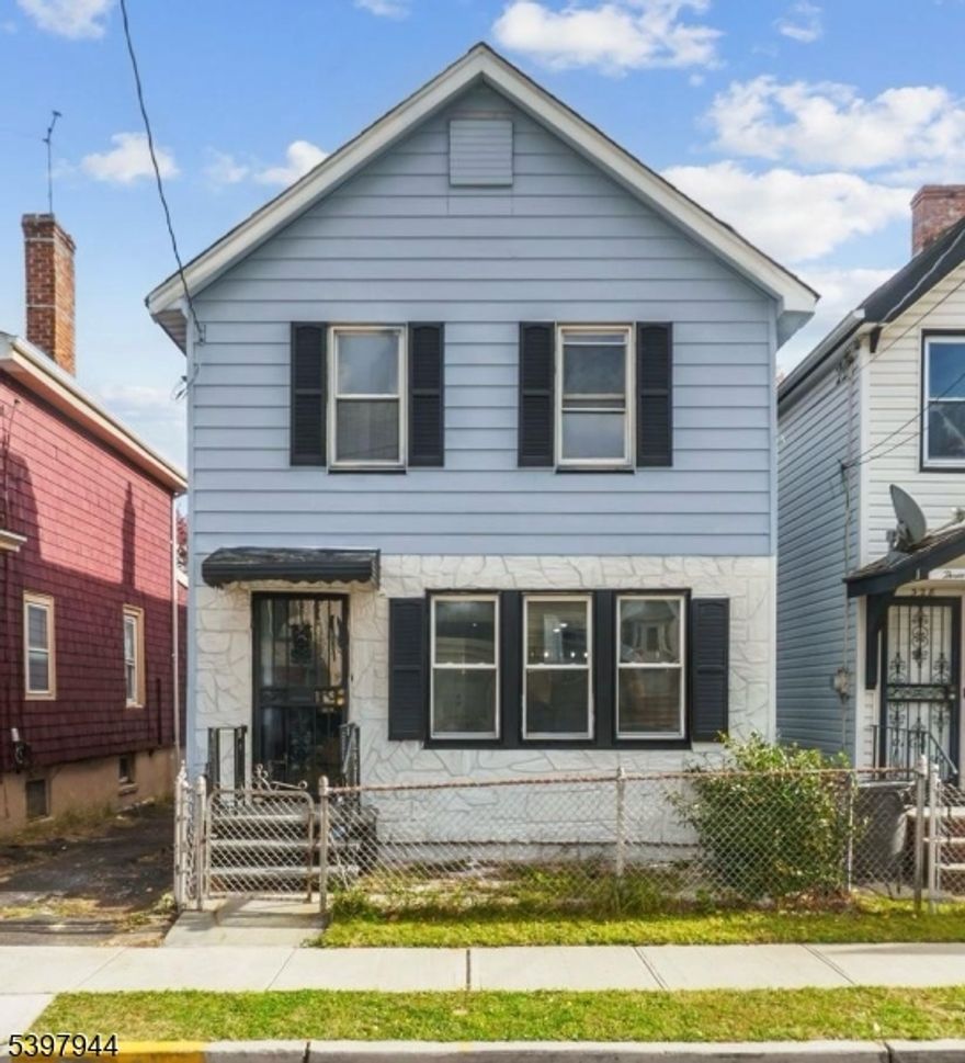 Well-lit Colonial offering 3 bedrooms and 2 full baths.The first floor includes a bright living room and dining room, along with an eat-in kitchen equipped with updated cabinetry, stainless steel appliances, and tile flooring. The second floor offers three bedrooms and a full bath. An unfinished basement provides additional storage capacity. Exterior features include aluminum siding, an asphalt-shingle roof, a detached garage, and a shared driveway. The rear yard offers usable outdoor space.