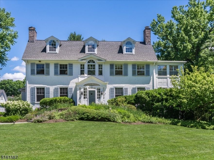 Welcome to this gracious sunlit Colonial situated on a private, flat lot on over an acre of land on one of Montclair's most prestigious streets. The beautifully manicured yard complete with 3- length, year-round putting green and elevated terrace overlooking the heated pool is an entertainer's dream. 5877 square feet (as per recent appraisal) of understated elegance throughout this 7 bed, 5.2 bath home. Designed to perfection with all new light fixtures and carpet runners, chef's kitchen with center island, high-end appliances, walk-in pantry, butler's pantry, incredible mud room with travertine tile, large, elegant dining room with marble gas fireplace and built-in corner cabinets, large, double living room with fireplace, family room and screened in porch. The second floor has 4 plus bedrooms 4 full baths, one with laundry, as well as 2 offices, one being used as a play space. The primary bedroom includes a dressing room, lots of closets and a gorgeous marble bath. 3rd floor has 3 additional bedrooms, a full bath and storage. Other features include: finished basement with powder room, 2 washers and 2 dryers, and rec room, whole house generator, 3-zone central air, security system, 18-zone sprinkler system, indoor/outdoor sound system (Sonos), complete list of upgrades/features available upon request. Fantastic In-Town Location, just a couple of blocks to fabulous shops, restaurants, NYC direct train & bus, parks and everything Upper Montclair Village has to offer.