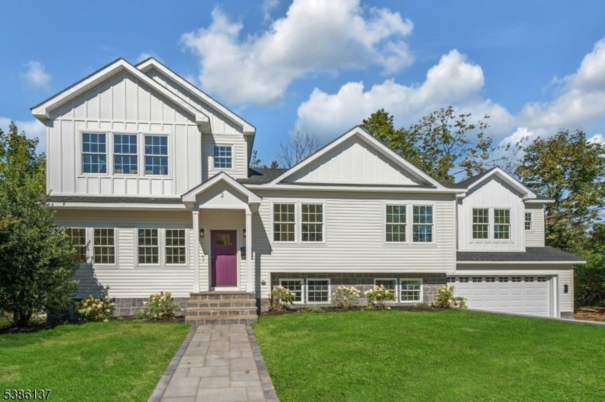 Welcome to this stunning newly constructed 5-bedroom, 4-bathroom residence nestled in the desirable heart of Summit, New Jersey. With approximately 3,500 square feet of meticulously designed living space, this home masterfully combines contemporary sophistication with everyday practicality.Enter through the sun-drenched formal dining room, which flows effortlessly into the open-concept kitchen and breakfast area an ideal layout for both casual meals and elegant entertaining. Throughout the home, premium finishes, custom-built cabinetry, and generous windows create an atmosphere that is both refined and welcoming.The second floor features a spectacular primary suite complete with panoramic views and a private balcony your personal sanctuary for relaxation and rejuvenation. Outside, the well-appointed backyard offers a classic outdoor living space, perfectly suited for outdoor dining, seasonal entertaining, and quiet moments of tranquility. This exceptional property represents the perfect blend of luxury living and comfortable functionality in one of New Jersey's most sought-after communities.