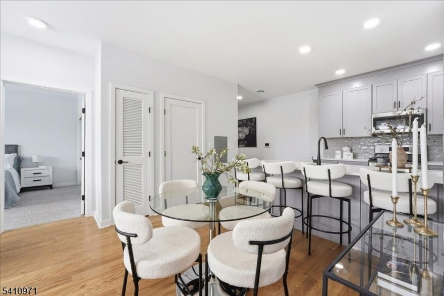 Discover Liberty Place - Bloomfield?s newest boutique condo community. Now selling our penthouse level. Residence 402 is filled with natural light and showcases solid oak floors, 9? ceilings, quartz countertops, GE appliances, in-unit washer/dryer, tankless hot water heater, nest thermostat, and primary bath with dual sinks. One deeded parking space available for purchase and can be included in the mortgage. Building amenities include a rooftop deck, wellness gym with NordicTrack equipment, and bike storage. HOA covers water, landscaping and snow removal, garbage and recycling, master insurance, common area maintenance, and building reserves. Located in Bloomfield at the border of Montclair and Glen Ridge, you are in the center of it all! Amazing central location close to restaurants, shopping, parks and entertainment and just a quick 35 minute train ride to NYC. 5-year tax abatement. 10-year New Construction Warranty. Pets allowed.