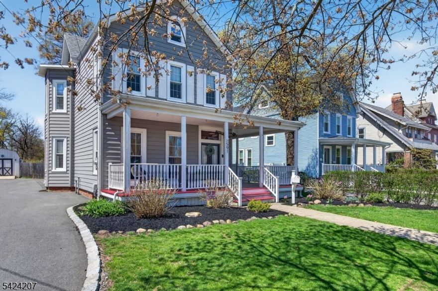 Prestigious Colonial in the Heart of Barron Ave, Woodbridge Proper. Step onto the wrap-around front porch and immediately feel the unmistakable appeal and charm of an old-time warm historical home. This distinguished colonial blends timeless character with modern convenience, offering a rare opportunity in one of Woodbridge?s most sought-after neighborhoods. A 2014 rear addition featuring a full bath is ideal as a primary suite or guest space. Expansive rear deck overlooking an incredibly deep and spacious backyard containing a built-in pool, a poolside entrainment center, and recreation area that creates an outdoor retreat. Deep driveway providing ample off-street parking for multiple vehicles. Just a one block from the Woodbridge Train Station and NJ Transit buses, this home offers unbeatable commuter convenience. A short stroll brings you to the vibrant downtown Woodbridge business district, where you?ll find: Fine dining & cultural restaurants, Delis & convenience stores, Pharmacies, Pet grooming, Coffee shops, Pizza parlors & ice cream stands, and a popular brew pub. The NJ Turnpike and Garden State Parkway are approximately 2 miles away, making regional travel effortless. Public and private schools, along with several houses of worship, are all within a mile of this exceptional property. This home has an one year Homeowner's Warranty that is transferrable to the buyer at the time of closing.