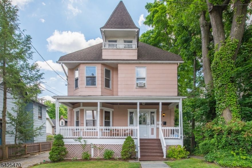 Prime location in the heart of Montclair! This well maintained, sun-filled two-family Victorian home with lemonade porch and Juliette balcony offers many possibilities as owner occupied, investment, flip or easy conversion back to a single family with flexible floor plan offering 2,900+ sq. feet. First floor unit features one bedroom, dining room, living room, three gorgeous non-functional fireplaces with original woodwork, pocket doors, large, updated eat-in kitchen with granite counters, stainless appliances and sliders to private deck. Second floor unit features three bedrooms, living room, bath and newer kitchen with white cabinetry, stainless appliances and granite counter tops. Third bedroom could also be used as dining room or office space, etc. Large third floor with additional three rooms and bathroom offers more options and could be used to extend 2nd floor rental potential. Shared laundry and storage in basement. Harwood floors throughout. Three electric meters and hot water heaters for each floor. Two furnaces: 1st floor and 2nd/3rd floors. Spacious .22-acre property with deep, private backyard and 4+ parking spaces. Two blocks to bustling Walnut Street shops, eateries, farmer's market and NYC train station. Home is being sold strictly as-is.