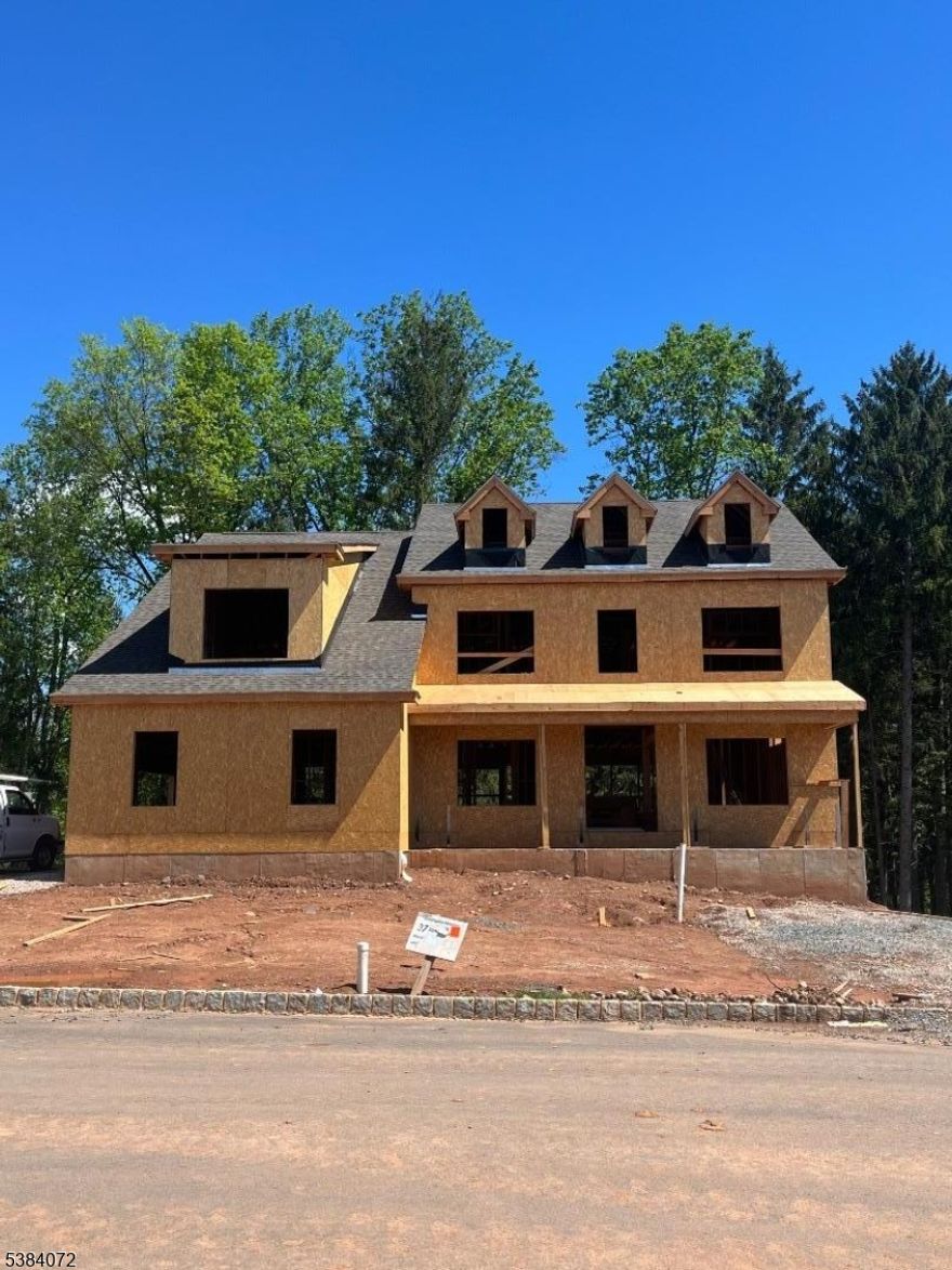 The last available home currently under construction at Readington Meadow featuring 6 bedrooms with upscale decor. The first floor has a bedroom and full bath offering luxurious finishes and an open floorplan with gourmet kitchen including quartz counter tops 36" range and double wall oven in the GE Cafe style. The landscape package is complete with an irrigation system and patio. This community of 39 homes is in the highly rated Whitehouse school district in a quiet community close to major transportation and shopping..