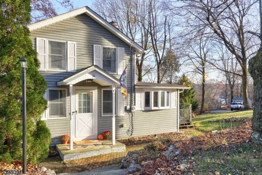 Welcome to this beautifully maintained and thoughtfully updated 3-bedroom home, ideally situated on a quiet cul-de-sac in sought-after Stanhope. Character shines throughout, with cedar-planked bedroom ceilings and a beamed living room ceiling. The kitchen features hardwood flooring, stainless steel appliances, Silestone countertops, newly painted cabinetry, and a convenient breakfast bar. Natural gas cooker. The updated upstairs bathroom offers wainscoting, a jetted tub with handheld shower, a skylight, and a newer toilet. Enjoy added improvements including new sliding glass doors leading from the dining area to the Trex deck, several newer windows, and refreshed flooring throughout. The partially finished walk-out basement provides valuable additional living space perfect for a home office, recreation room, or hobby area. Relax on the spacious Trex deck and take in the peaceful surroundings. Convenient to major commuting routes, this charming home is truly move-in ready.