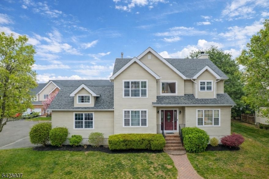 Showings begin 4/28. Beautifully maintained, East-facing colonial in desirable Courtland Community in Hillsborough. Hardwoods in 2 story foyer,  LR and DR. Cozy FR with fireplace and sliding door to patio. Finished basement with Great Room, exercise/office room, and laundry/utility room. Recent upgrades: Roof 2020, HVAC 2017, sliding door 2016, Washer/dryer 2018, driveway repaved 2018, MBR walk-in closet organizers 2020.