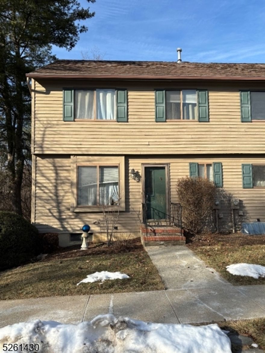 Sold completely as-is with all contents to be removed by buyer - NEEDS WORK. 3 bedroom end unit townhouse with extra natural light has much potential for the next owner!  Eat-in kitchen, dining room open to living room, 3 spacious bedrooms and more.  Finished basement adds extra living space, fantastic deck overlooking woods.This home has public utilities and natural gas. High Bridge has a very cute downtown with shops, restaurants, NJ Transit commuter train, and outdoor recreation such as Ken Lockwood Gorge, Columbia Trail, and Nassau Trail System.