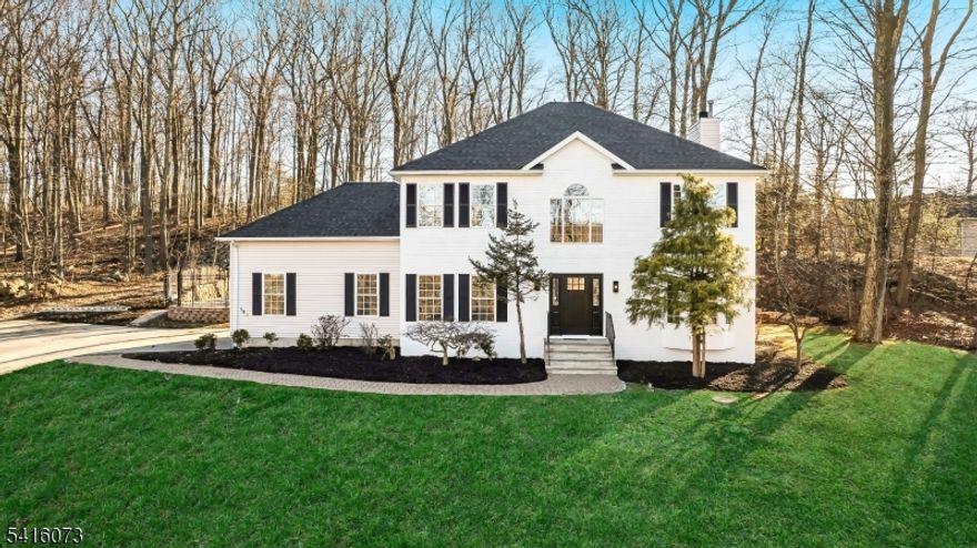 WELCOME HOME! Gorgeous  Colonial with over $150K recent updates nestled on 2.25 acres of privacy with heated inground pool! This Beauty has been completely renovated throughout featuring new kitchen with white quartz countertops, stainless appliances, wine fridge, new fully  updated bathrooms, new lighting throughout, new hardwood flooring on both levels, brand-new roof, new deck, freshly painted interior and exterior.  The new deck overlooks the picturesque property, creating  the perfect space for relaxing or entertaining.  Enjoy summer days in the heated in-ground pool surrounded by privacy and scenic views.  The finished basement provides additional living space ideal for recreation, a home office, or gym.  This move-in ready sunlit Colonial offers  privacy, stunning views, and extensive upgrades inside and out.  Absolutely beautiful! QUICK CLOSING AVAILABLE!