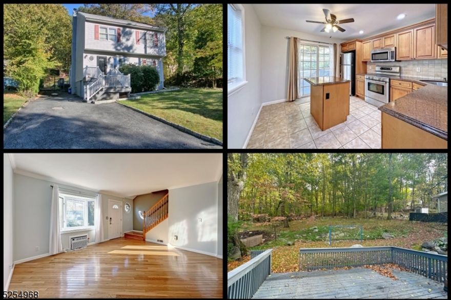 Expect to be Impressed when you step into this 5 Bedroom Colonial that Boasts 3 Full Updated Bathrooms! Enjoy Creating Gourmet Meals in the Renovated Kitchen with Granite Counters, Ceramic Tile Backsplash, Stainless Steel Appliances, Center Island, plus a Pass-thru to the Dining Room.  Outdoor Entertaining is Easy with Sliders from the Kitchen to the 17' x 15' DECK and Fabulous Yard that backs to woods and has a 10' x 6' Shed.  Other Features & Benefits include Beautiful Hardwood Floors throughout, Updated Windows, Recessed Lighting, Crown Molding, Ceiling Fan-Light Fixtures in all Bedrooms, + the Newer Furnace & GAS Heat.  You will surely Appreciate the Second Floor Laundry Area, Extra-Large Closets, + the Pull-Down Stairs to the Attic.  First Floor Bedrooms could also be used as an Office and/or Family Room.  ENJOY the White Meadow Lake Lifestyle with Year-round Activities, Clubhouse, Day Camp, Pre-School, Gorgeous Lake with Boating, Fishing, Swimming, + 3 Beaches, Pools, Playgrounds, Tennis & Basketball Courts, Athletic Fields & So Much More. A LOT of House for the Money! ALL Appliances Included.  SEE IT TODAY!