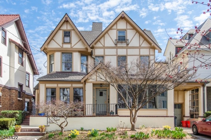 This exceptional Home in Weehawken offers a dream lifestyle, boasting incredible unobstructed views of NYC and Hudson River from the Rear of the home on all 3 levels! The rooftop deck has 360 degree views from the NYC skyline to the Cathedral in Downtown Newark! The 100-foot-wide panorama through large picture windows will immerse you in natural light during the day, and the stunning city views at night will inspire you. Ideal for entertaining and comfortable living. The Home boasts five bedrooms, 3.5 bathrooms, a study with elegant wood beams, a wood-burning FP, a spacious foyer, an attached garage, a driveway for two additional cars, and a stunning roof deck. The custom, well-appointed chef's kitchen opens to a delightful dining room and formal living room overlooking the Hudson, making it the perfect space for hosting guests. The tranquil East-facing master suite is a peaceful and elegant retreat, with ample natural light and stunning views. (3 bedrooms were turned into 1 very large Master) The En-suite master bathroom, features a deep soaking tub and separate shower. The spacious backyard is perfect for hosting outdoor events, with a stone walkway leading to a lower-level sitting area. (This home has a back yard lot and a side yard lot) Transportation to NYC is just minutes away, easy access to buses & ferries that can take you to midtown Manhattan in about 15 mins. Walk to shops, restaurants, and the serene Hamilton Park.