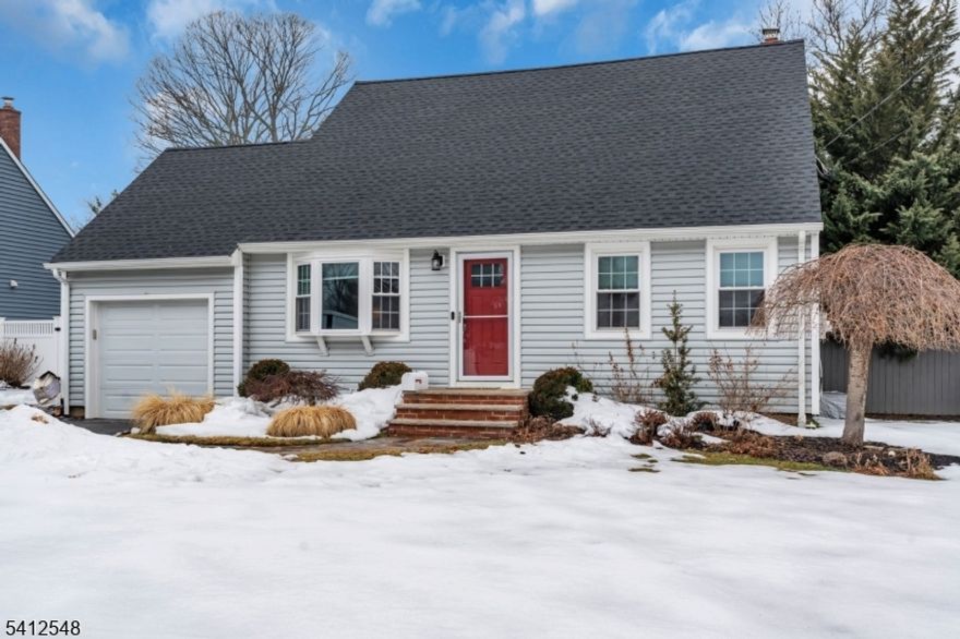 Honey, stop the car! Clean, freshly painted, newly roofed well maintained Fanwood Cape w/ 1 Car garage. Excellent Location - Walk to trains, busses, all schools! Walk pnto hardwood floors, first floor primary suite w/ private bath & walk in closet. convenient 1/2 bath off living room, dining room w/ adorable built ins - Upstairs feat. 2 very spacious bedrooms with/ built ins and ample closet space and additional full bath . Finished basement/ perfect rec room w/ additional storage and Bilco exit to backyard, Entertainer's backyard awaits! Enjoy the fully fenced yard, hot tub, koi pond of Deck with awning. Plenty of storage all throughout this home - deep pantry and surplus cabinets in generous sized eat in kitchen. Surely not one to wait on!