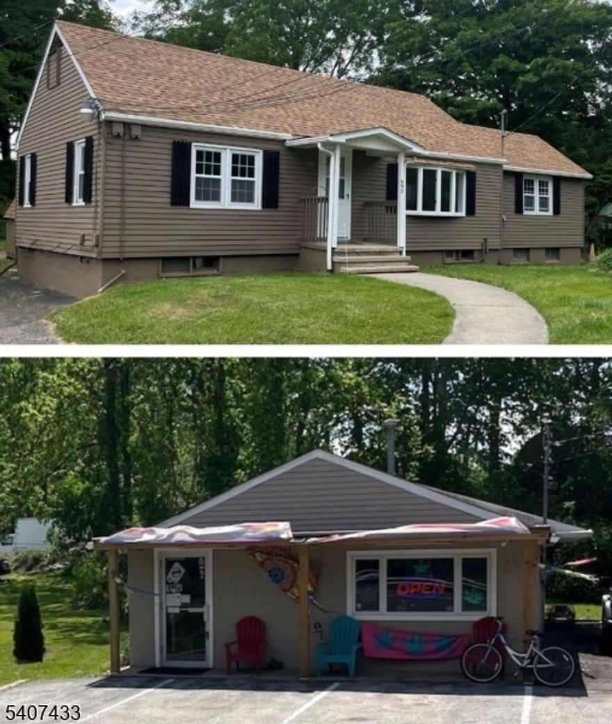 An amazing opportunity - Mixed Use property includes a commercial/retail building with parking lot and a refreshed and renovated 3 bedroom house.  A great location for your business or purchase as an investment!  Two tenants currently in place:  commercial lease through June 30, 2026 and residential lease through July 31, 2026.