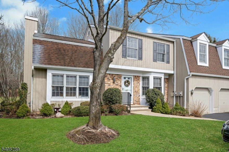 Stunning, beautifully updated end unit townhome in the highly desirable Barons community of Basking Ridge! This exceptional model offers a prime location with a private deck and tranquil, tree-lined backyard a rare retreat ideal for relaxing or entertaining.Step inside to a light-filled layout featuring a spacious great room/living room with a dramatic stacked-stone fireplace and an inviting flow throughout. The newly updated kitchen impresses with crisp modern finishes and opens to a bright, airy family room. A stylish dining room completes the main level, perfect for gatherings. Upstairs, you'll find two generous bedrooms, each with its own en-suite bath, plus a versatile loft area ideal for an office, lounge, or creative space.The finished lower level adds tremendous flexibility with a large recreation room, full bath, and an additional room perfect as a home office, guest space, or bedroom alternative.With 3 full baths, 1 half bath, a fantastic floor plan, and beautifully refreshed interiors, this home offers comfort, style, and privacy an incredible opportunity in one of Basking Ridge's most sought-after communities.