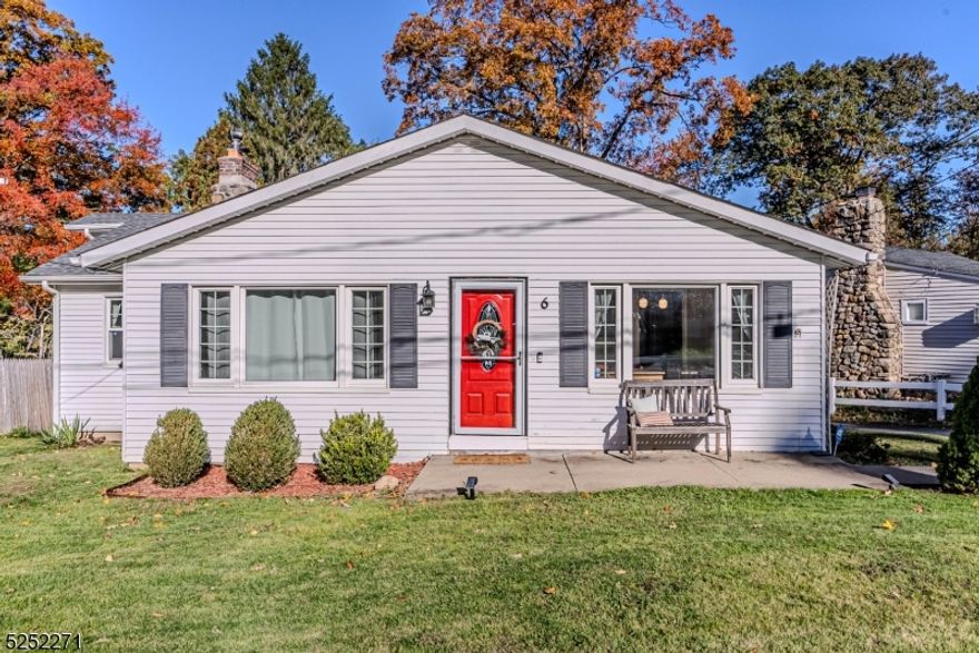 Serene LAKEFRONT Ranch with Open Floor Plan on quiet, dead end street. ONE FLOOR LIVING. Features include eat-in-kitchen- granite counters, breakfast bar & stainless appliances. Pretty lake views, deck & level, private backyard. Sweet! Riviera floors throughout the living space. Bright living, dining & kitchen areas with recessed lighting. Charming field stone fireplace. Master Bedroom w/double closet & lake views. 2nd bedroom also offers lake views. Option of 3rd bedroom or use as office. Ceramic tile finishes in a clean bathroom. Sliders to large deck, offer easy indoor/outdoor access & a quiet lakefront lifestyle. Perfect for entertaining or relaxation! The dock provides another spot to enjoy fishing, boating & sunsets. TONS of Storage in unfinished bsmt. Off street parking, with a charging station for an electric vehicle. Just a stone's throw from Cook's Pond with playground, beach and walking trails or Rock Ridge with their clubhouse, beach and boating! Tons of activities for all ages. Minutes to DWTN Denville -a vibrant DWTN with shopping, restaurants & events. Acres of Hiking Trails at the nearby Torne. NYC Direct mass transit & major hwys. Location can't be beat!