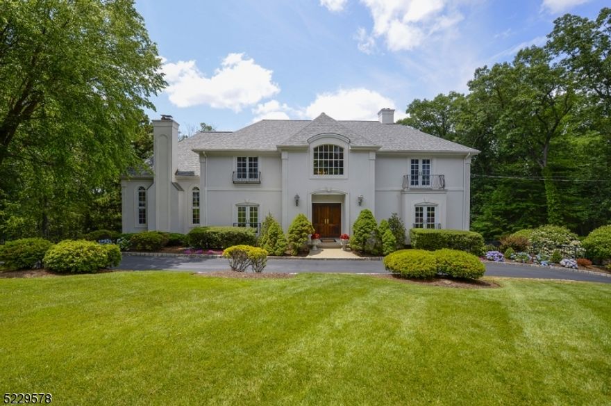 Welcome to this Elegant Brewster Estates home located in #1 ranked town in NJ.  This 5 Bedroom 5.1 Bath French inspired Normandy style Home nestled on a 1 ac professionally landscaped property.  The 2 Story Entry Foyer opens to the Living Rm w/fpl. & built- in Bookcases &  Banquet size Dining Rm.  The Kitchen features Cherry Cabinetry , a  Center Island & Counter tops of Italian granite and a Breakfast Area that opens to the Screen Porch.  The Great Rm features 19' Tray Ceiling, Raised Paneled Walls, New Wood Floors,Custom Stone Fpl., & Floor to Ceiling Windows w/Breathtaking views of the yard,  The Study/Office (New Wood Flrs)w/BA & Laundry complete this floor.  The 2nd flr. features a stunning Primary Suite w/WIC, Fpl, Jac & SS.  2 Add'l BRs w/updated Jack & Jill BA.  Another BR & updated Hall Bath,  The LL features a Fam Rm w/Kitchenette, Bath & Bedroom (Perfect for Guest suite) & Deck out to a 54' x 23'  Gunite Pool, Hot Tub, &  Blue Stone Patio.  Top rated schools & close to all NYC Transportation.
