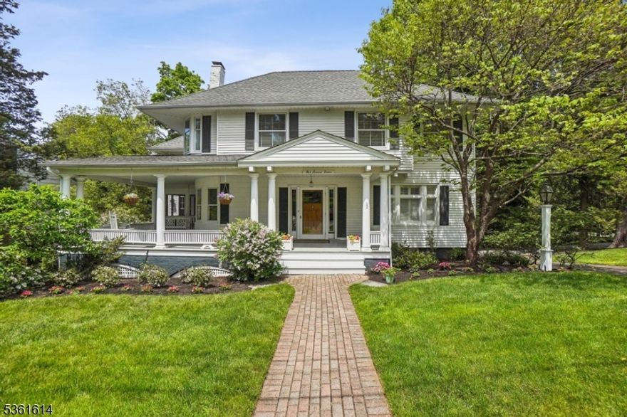 A rare opportunity to own a true Summit classic in a highly desirable neighborhood just a few blocks from top-rated Franklin Elementary School and the New Providence train station. This gracious Colonial, circa 1905, is a tasteful blend of historic architecture and thoughtful modern updates, offering generous living spaces, high ceilings and an incredibly versatile layout, including a ground level guest suite. Formal rooms are conducive for entertaining while comfortably accommodating today's casual living. Exterior enhancements offer a front open porch, a spacious rear deck, screened porch & a garage with a circular driveway. Ideally situated on .68- acre lot that resembles a nature preserve, this property is beautifully showcased with a manicured lawn, mature trees & an array of specimen bushes. The Summit community is defined by its highly-ranked public schools, an established downtown with restaurants & shopping along with NYC Midtown Direct. Recreation centers for leisure activities are The Connection, YMCA , Aquatic Center, Soldiers Memorial Field & Summit Playhouse. This home is ideally located in close proximity to the developed highway infrastructure & Liberty International Airport. Truly, a landmark home for today and tomorrow.