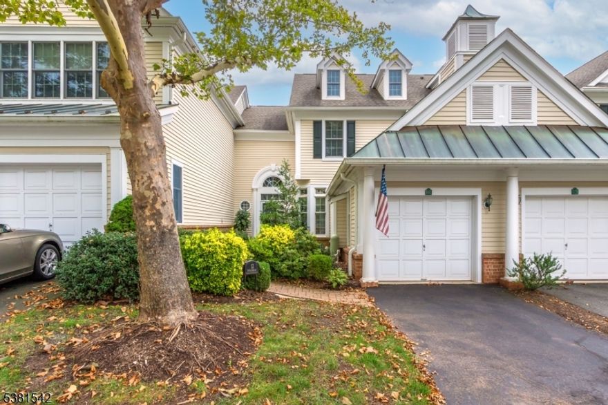 Set within the prestigious Polo Club, this exceptional townhome blends timeless quality with modern elegance. A dramatic two-story entry opens to sun-filled spaces with soaring ceilings and gleaming hardwood floors. The living room features a vaulted ceiling and a cozy gas fireplace, flowing seamlessly into the dining room, which is ideal for entertaining. The eat-in kitchen is a true centerpiece of the home, offering abundant workspace, striking granite countertops, and a layout designed for both everyday living and effortless entertaining. It flows seamlessly into the inviting family room, where natural light and an open design create the perfect setting for gatherings or relaxation: a convenient laundry room and direct garage access complete the main level with ease. Upstairs, the primary suite is a true retreat, complete with a spacious walk-in closet and a spa-like bath featuring dual sinks, a jetted tub, and a separate shower stall. A second ensuite bedroom provides comfort and privacy. The expansive lower level features a finished office, ample storage, and limitless potential for a home theater, fitness studio, or recreation room. Outdoors, a private deck overlooks tranquil greenery, creating the perfect escape. Ideally located within walking distance to shopping, dining, and transit, this residence offers the space of a single-family home with the ease of townhome living. The Polo Club lifestyle delivers both elegance and convenience, an opportunity not to be missed.