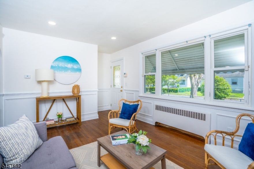 Tastefully renovated ranch in the heart of Linden! Gorgeous updated single family with an incredible first floor with a bright and sunny living room, spacious eat in kitchen with breakfast bar and lots of cabinets! 3 great size bedrooms and renovated full bath. Full finished basement with family room, summer kitchen, updated bathroom, and two additional rooms with endless possibilities. Basement has a separate entrance, perfect option as a mother-daughter. Some of the renovations include refinished hardwood floors, new paint throughout, updated bathrooms, exquisite light fixtures and some new appliances. One car detached garage. Spacious fenced in backyard perfect to enjoy upcoming summer days. Close to downtown Linden, direct train to NYC and Bus Stop. Ideally located close to major highways. A Must See!