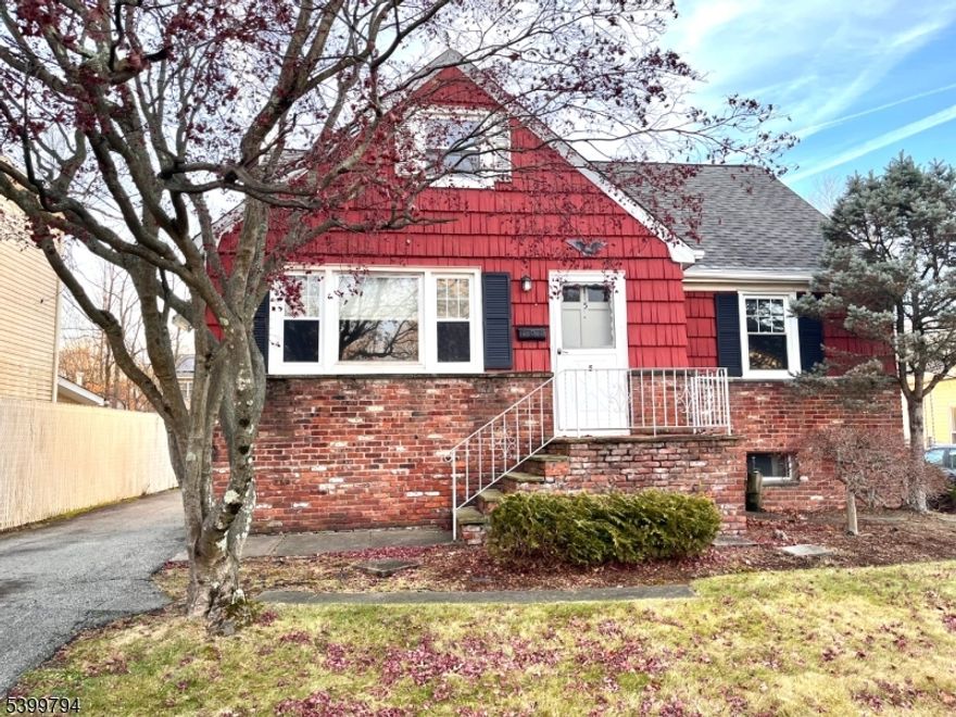 Wonderful 2 - 3 possible bedroom home nestled in the heart of Parsippany.  This Cape Cod has a large sun filled Living Room right next to a spacious Eat-in-Kitchen also two 1st floor bedrooms with closets. 2nd floor features a bonus room for additional living space!  The full basement features rec room, laundry room and utility room.  The yard is level and fenced.  At least 3 cars can fit in the driveway that leads to a one car garage!  Low taxes, flat lot NOT in a flood zone, Walkable neighborhood and near parks and schools. Find out why so many want to live in Parsippany for the close proximity to major highways, trains and buses to NYC. With a little bit of TLC this gem could be perfect.