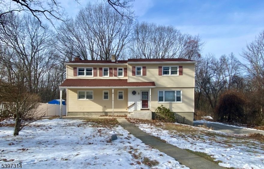 Welcome home to this inviting 5 Bedroom, 2.5 Bath Colonial located on a peaceful cul-de-sac in desirable Vernon Township. Offering just under 2,300 square feet of comfortable living space, this home combines classic charm with thoughtful updates and a convenient location near Mountain Creek Resort and Warwick Wineries. The first floor features a bright and spacious layout with a formal Living Room, Dining Area, Laundry Room, and a cozy Family Room with Fireplace, perfect for entertaining or relaxing nights in. The Kitchen includes a New Bosch Dishwasher and plenty of cabinet space and pantry closet for the home Chef. There is also a year-round heated Florida room with exit stairs to backyard. Upstairs, you'll find 5 generously sized Bedrooms, including a Primary Bedroom with its own private Bathroom. Basement is large and unfinished and has sliders to back yard. Recent improvements include a New Water Softener ensuring comfort and peace of mind. The home also features a 2 Car Garage and a good amount of parking spots. Natural Gas is available in street. Enjoy the best of Sussex County living - minutes to skiing, hiking, golf, lakes, and vineyards, yet just a short drive to shops, schools and commuter routes.