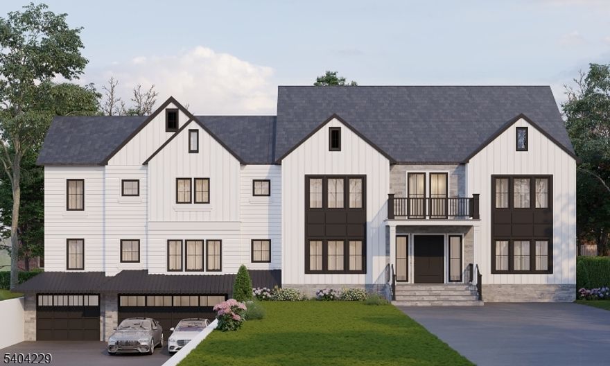 Ideally located in the prestigious RIKER Hill section of Livingston, this newly constructed 6BR, 6.5BA Center Hall Colonial sits on a half-acre-plus lot and offers over 6,100 sq ft across three finished levels. A dramatic 2-story entry foyer welcomes you to sun-filled interiors with hardwood floors, custom millwork, and a fireplace. The main level is ideal for everyday living and entertaining, featuring a first-floor EN-SUITE bedroom, formal dining room, functional mudroom, and seamless flow throughout. The gourmet chef's kitchen includes Sub-Zero appliances, custom cabinetry, butler's pantry, breakfast room, and designer bar. A spacious three-car garage adds convenience. Upstairs, the primary suite offers a spa-like bath, two walk-in closets, private balcony, and tray ceiling. All additional bedrooms are EN-SUITE with tray ceilings. An open office/study area and second-floor laundry complete the level. The finished lower level features a media/theatre room, recreation room, bar area, private office, and guest suite. The expansive backyard can accommodate a pool. Additional highlights include designer finishes and a 10-year builder's warranty. CUSTOMIZE YOUR FINISHES- still time to personalize selections. Close to schools, shopping, parks, and NYC transportation. Photos used in listing are sample photos.