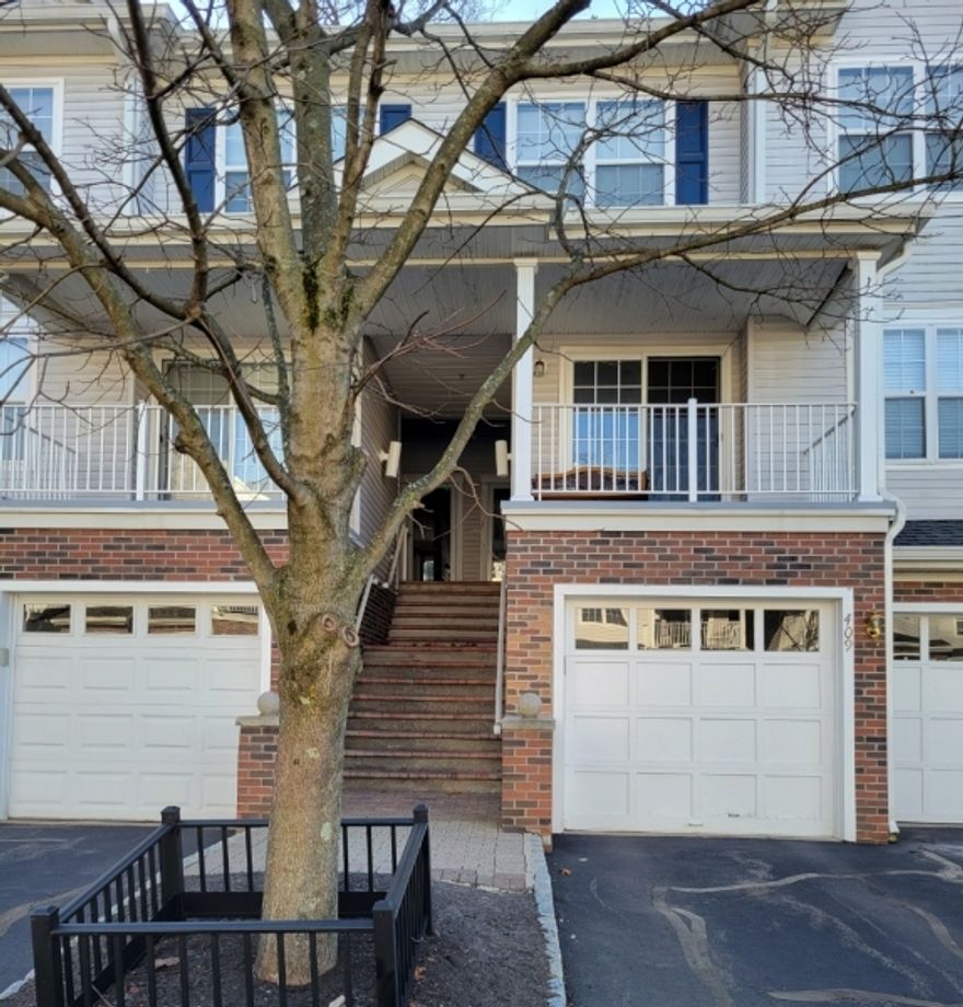 Beautifully updated 2 bedroom, 1 1/2 bath townhouse in Denville with an attached one car garage available starting January 1st, 2023. The kitchen has stainless steel appliances and granite countertops. It is open to the living room and dining room which feature hardwood floors and large windows for great natural light. This level also offers a powder room and extra closet. Upstairs, there are two bedrooms, a full bathroom and a washer and dryer. The community has a playground as well as an in-ground pool. This is a great unit close to highways, shopping and entertainment, so come check it out!