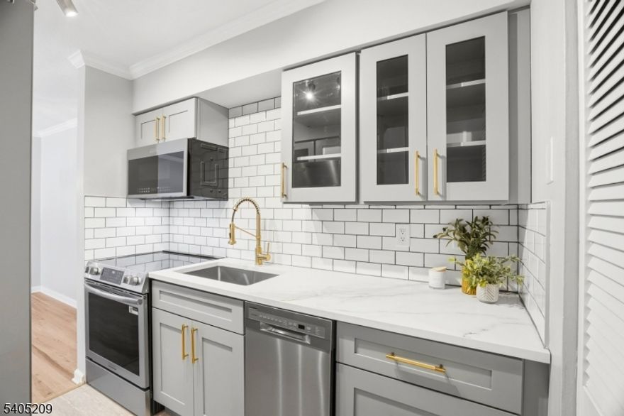 Get ready to be wowed! Be the first to live in this unit since the renovations. Completely renovated, gorgeous one bed one bath condo in Cedar Brook. The kitchen has brand new cabinets, white quartz countertops, subway tile backsplash, never used appliances, and the perfect spot for a coffee station or dry bar. Fall in love with the spacious bathroom. The oversized bedroom has a lot of natural light and offers a large walk-in closet with a gorgeous barn door. This unit provides privacy on the patio and overlooks the woods. Brand new floors throughout. Laundry is in the building for added convenience. Close to 10, 287, and 80. Complex offers a pool. Don't wait to see this property! For sale or for rent