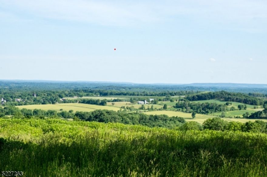 Presenting a truly remarkable 45-acre property with breathtaking panoramic views.  This expansive parcel of land offers a unique opportunity to construct a principal residence and up to two additional dwellings, at the owner's discretion. The property is also ideally zoned for the development of an equestrian enterprise or an agricultural compound.This exceptional summit, which is currently farm assessed, is conveniently located in Hunterdon County, less than an hour from New York City. Tewksbury Township is renowned for its picturesque landscapes, grand estates, and charming villages. Excellent access to Manhattan and Philadelphia, along with local shopping, dining, reputable schools, and extensive recreational facilities, is provided by Interstate 78 and a network of local highways.