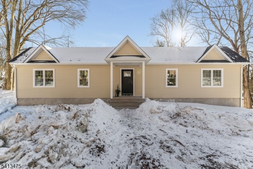 NEW CONSTRUCTION SINGLE FAMILY HOME JUST COMPLETED AND READY FOR ITS FIRST HOMEOWNER...Rare opportunity as this is the only new construction home available in the area...Built with Quality and Efficiency in mind, this home offers Modern Design, High End Finishes and Move In Ready Convenience...The perfect blend of Style and Functionality with an open concept layout and abundant natural light throughout the TWO LEVELS...Covered Entry Porch, enhanced by the warmth of bluestone steps, welcomes you into the thoughtfully designed Open Living/Dining/Kitchen Space...The Center Island Kitchen boasts Granite countertops, 42 "Custom Cabinetry, large Pantry storage closet and includes brand new stainless steel Dishwasher, Range and Range Hood. Down the hallway is the spacious First Floor Bedroom, Bathroom and Linen Closet. The Walk Out Lower Level features a Family Room with sliding doors, 2nd spacious Bedroom, 2nd full Bathroom plus Laundry Room, Storage Closet and Mechanical Room. There are 9' ceilings on upper level and 8' ceilings on lower level...Vinyl Plank Waterproof Flooring...Energy Efficient Heat and Central Air Systems, 30 year Roof shingles, Vinyl Siding & Trim provides COMFORT AND CONVENIENCE...The Community of High Bridge Borough has so much to offer with Top Rated Schools with Free Pre K and Voorhees HS, outdoor recreation at Columbia Trail and Lake Solitude, downtown shopping and dining and easy access to bus & train lines and Routes 78/31/22. NEW HOME for the NEW YEAR!