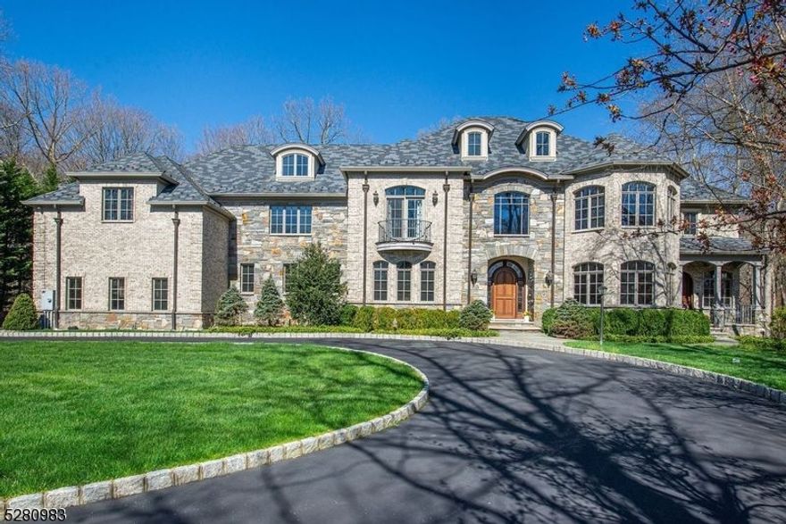 Welcome to Bear Rock Estates in Montville Twp! This custom estate was built with the finest taste, with no expenses spared. Three levels of luxurious finishes imported from all over the world. Enter through the grand driveway gate and into a serene paradise, sitting on 2.8 acres at the end of a cul-de-sac, flat land with your own stream backing up into state land; a nature lovers dream. 6 bedrooms and 8 baths, 4-car garage. Harmonious ambiance in the whole-house built-in speakers, Lutron lighting system, Elevator to all 4 floors, electronically wired shades, radiant floor heating, 10ft ceilings. Relax by one of the 5 fireplaces, each meticulously crafted to add warmth and charm to every room. The heart of the home lies in the custom kitchen, featuring top-of-the-line Poggenpohl cabinets and high-end appliances, perfect for culinary enthusiasts and entertainers alike. Entertain with ease in the walkout basement, future home theatre and wine room ready to be finished. Step outside to find the backyard prepped for a future pool, surrounded by natural stone landscaping, creating a serene outdoor oasis. This home is a masterpiece of luxury living, offering unparalleled amenities and sophistication at every turn. A short walk to Pyramid Mountain, Masar Park, and easy access to highways, shopping, and more. Come see all that Montville Twp has to offer, from top-rated schools to 5-star restaurants and easy access to buses/trains to NYC.