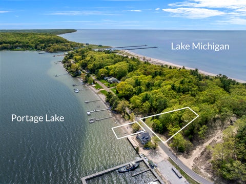 Photo of 8468 Portage Point Drive, Onekama, MI 49675 (MLS # 26021002)