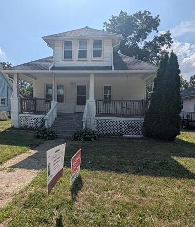 front with sign
