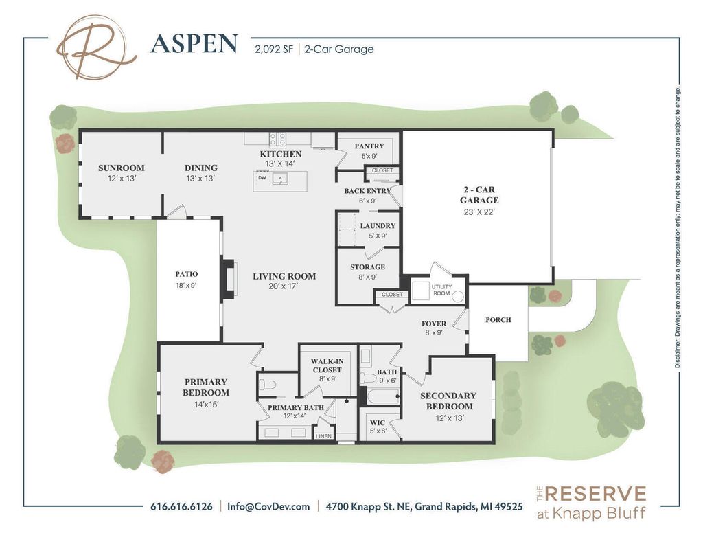 Photo of 4708 Knapp Bluff Drive NE, Grand Rapids, MI 49525 (MLS # 25056269)