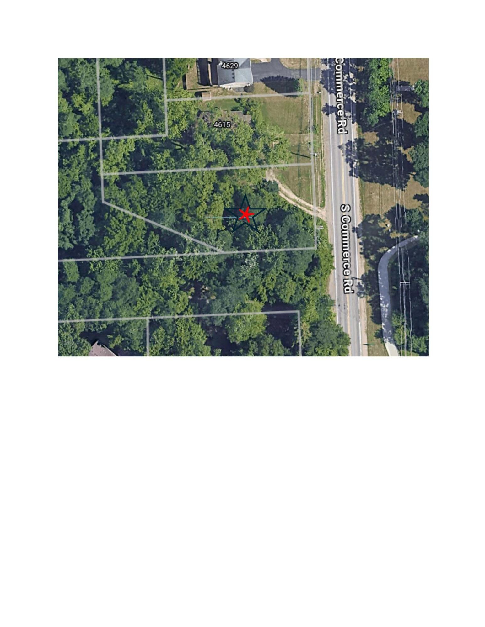 Aerial View Commerce Road Lot