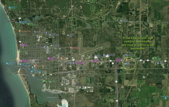 Aerial of site