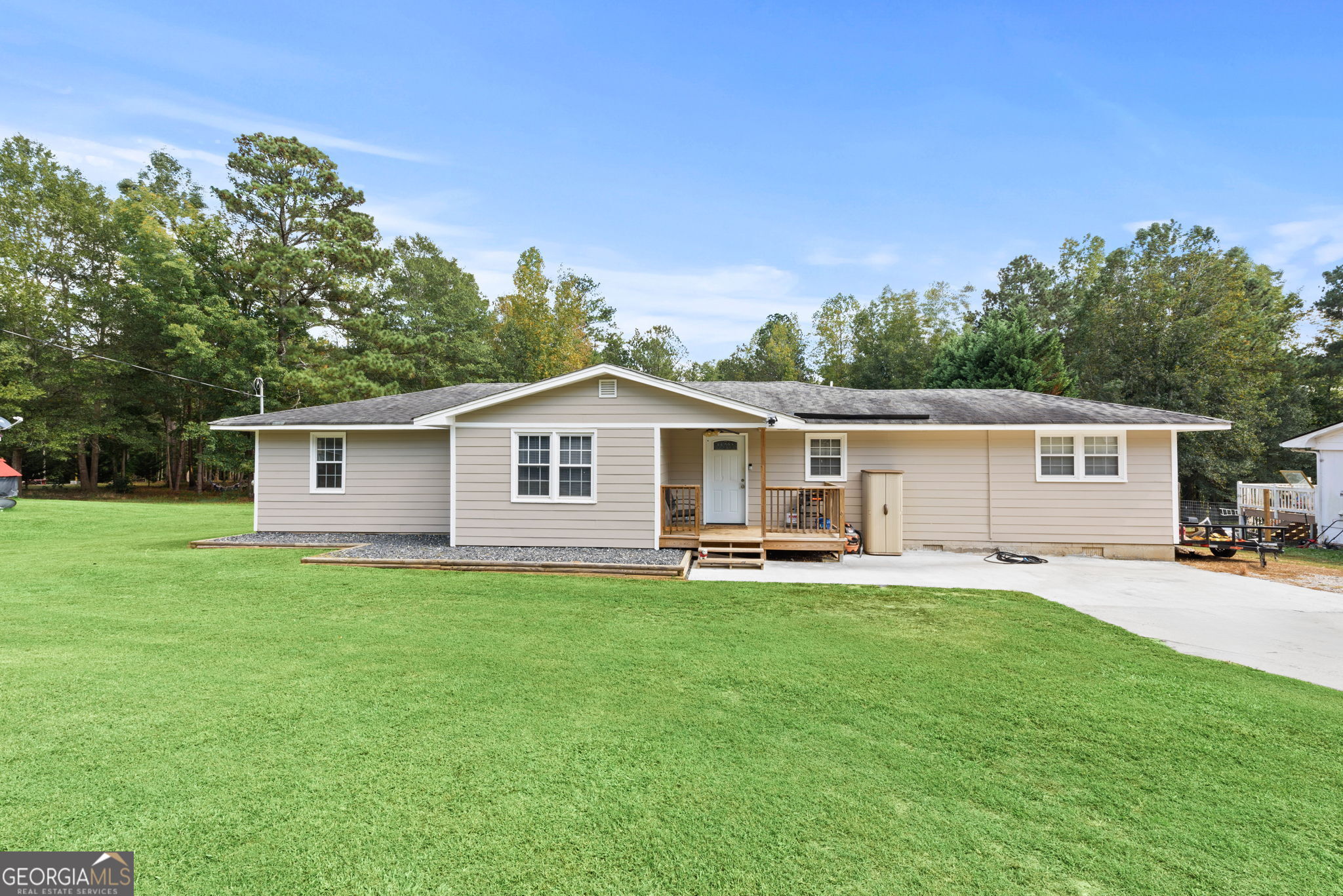 Back on the market with a brand new roof! This 3 bedroom 2 bath with over 1500 sq ft is move-in ready. Large updated kitchen with stainless steel appliances, separate laundry room, and large bedrooms. The back yard is perfect for entertaining featuring a large back deck and fenced in yard. Storage shed in the back stays. A great house at a great price!