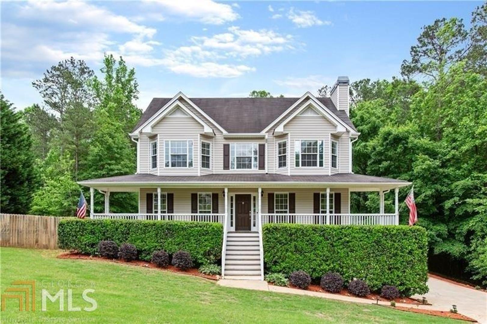 Very rare find on 2.3 acres! Main floor features new flooring, white kitchen w/ stainless steel appliances, family room with beautiful fireplace. Separate dining room, eat-in kitchen and 1/2 bath are ideal for entertaining. The backyard is fenced-in with playset, above ground pool, creek and woods to explore, lot extends beyond fence. Upstairs includes 3 large bedrooms, full bathroom with master suite and sitting room. Basement room is finished & perfect for media/rec room, office or 4th bedroom. Wonderful cul-de-sac location near shopping, schools, restaurants.