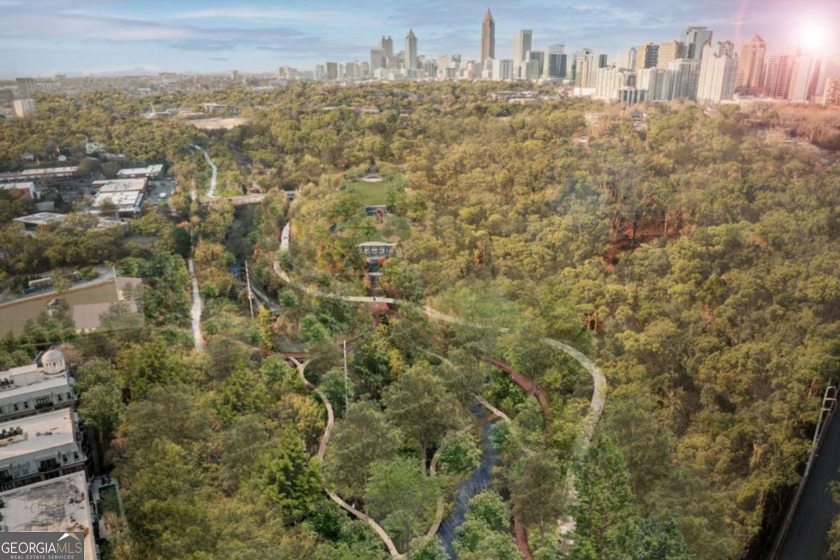 New home would have views of the Atlanta Botanical Garden. Easy access to the Atlanta Beltline and Piedmont Park.
