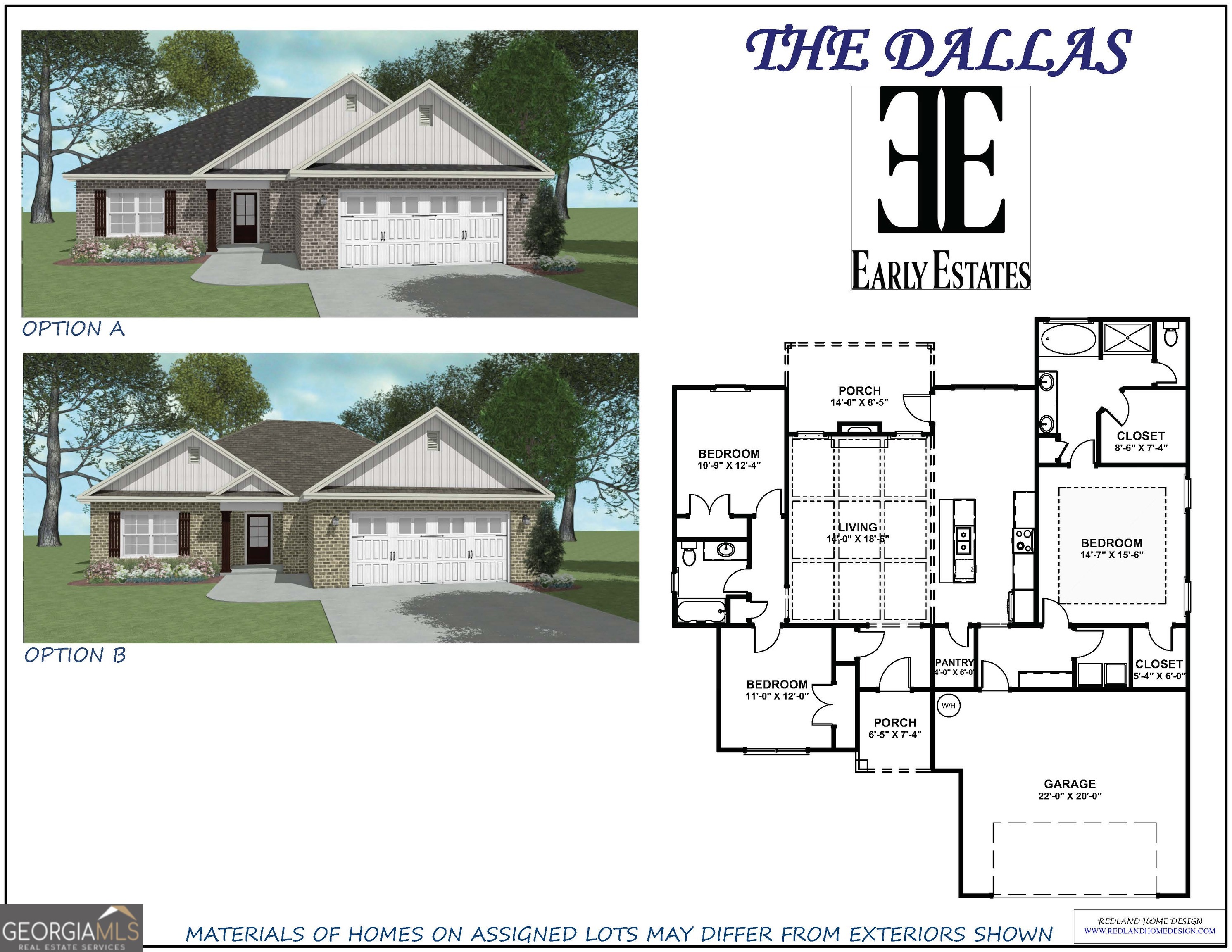 NEW STUNNING 3BR/2BA!!!! Dallas Plan - This will be a custom build offering such amenities as a massive Living Room w/a showstopper elegant electric fireplace, double trey ceiling, & crown molding. The gorgeous kitchen offers custom cabinetry, granite countertops, tiled backsplash, island, walk-in pantry, & an eat-in area. Cozy up in the large Owner's Suite equipped w/builder's unique style ceiling, a walk-in closet & a stunning bathroom with a walk-in locker style shower w/ceramic tile and a decorative design, dual vanities, garden tub w/ceramic tile surround. THIS IS A MUST SEE!!!!! This home will also come with a covered back porch, sod and sprinkler system. Photos are of a similar plan.