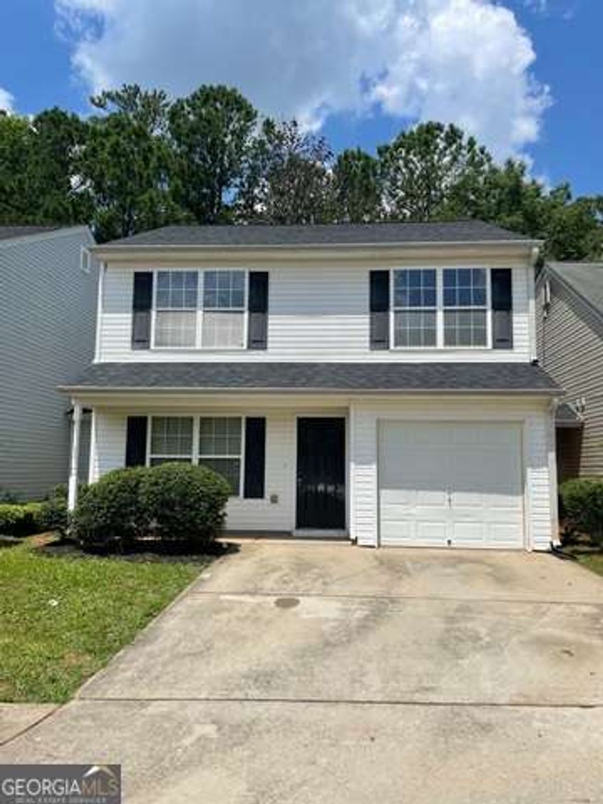 This Beautiful Home is located in a swim community and includes 3 bedrooms, 2.5 bath.  On the open main level, you will find the family room with fireplace, half bath, the kitchen and dining room. Then upstairs are 3 bedrooms, 2 full bathrooms and the laundry closet. In the back is a private fenced backyard and patio which is great for entertaining.  It is convenient to I-75 and close to urgent care, retail/restaurants and schools.