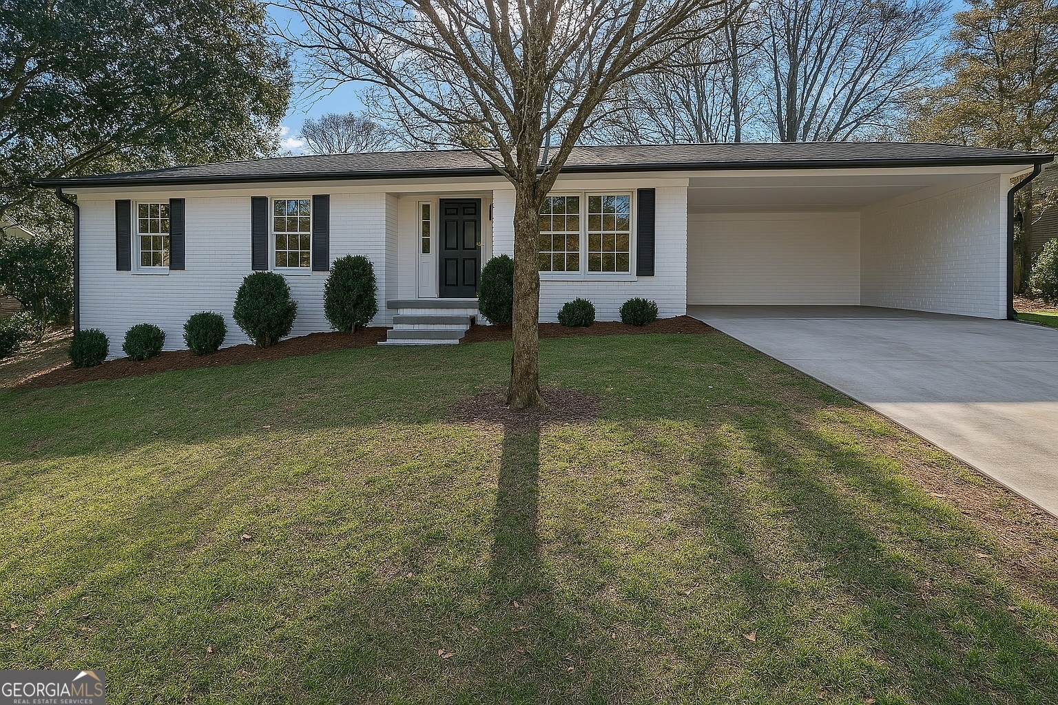 Imagine calling this beautifully renovated brick ranch in sought-after East Cobb, Marietta your new home. Forget the hassle of renovations Co it's already done! Step inside onto gleaming hardwood floors that flow through the spacious, open main living area. You'll find three comfortable bedrooms and two fully updated bathrooms with modern fixtures and tile on this level. The heart of the home, the kitchen, is brand new with stylish cabinets, a lovely backsplash, and durable countertops. Need more space? The finished basement is a fantastic bonus, offering a large rec room, another bedroom, and a full bathroom Co perfect for guests, a home office, or a play area! Outside, enjoy coffee on the front porch or host barbecues on the back patio overlooking the yard. Located in a top-rated school district and close to parks, shopping, and dining, this home offers the perfect blend of comfort, style, and convenience. Don't miss this chance for a truly move-in-ready home in a prime location! Schedule your visit today.
