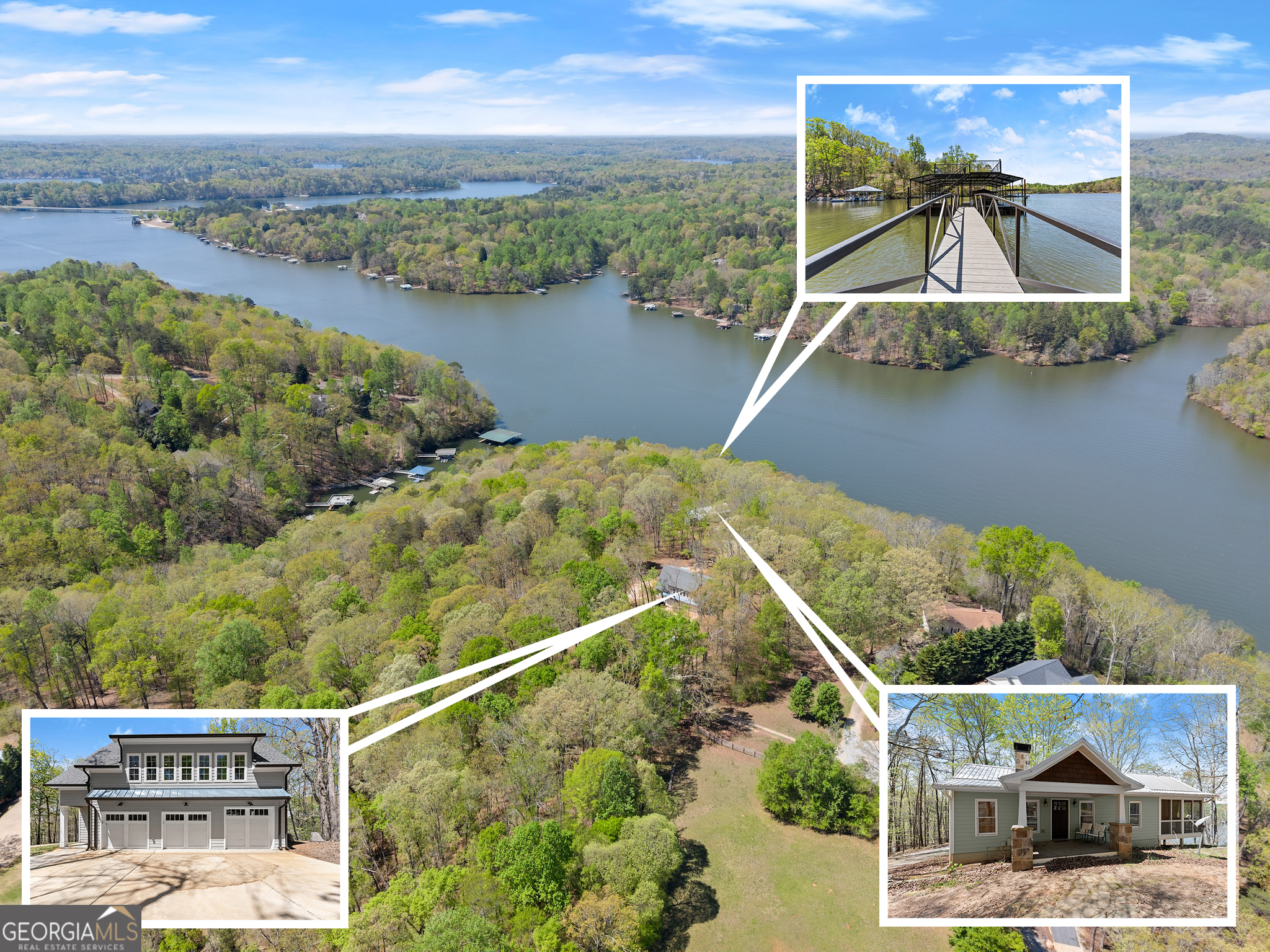 It is NOT a cliche to say there is nothing else like this property on Lake Lanier - 9.1 acres; a 1BR/ 1BA Luxury Cabin; a 3-car Detached Garage with a 2BR/ 1BA Apartment Above; Over 650' of Rip-Rapped Shoreline; and TWO 32'x32' Permitted Boat Docks!! The Property provides privacy, deep water, and breathtaking views, and consists of both 3365 Hall Drive (5.88 acres) and 3345 Hall Drive (3.22 acres). The property is conveniently located near I-985; the Olympic Park Rowing Venue; the New Holland Kroger, Publix, & Restaurants; and the Gainesville Town Square. With NO Homeowners Association or CCRs, the possibilities for the property are endless. Contact the listing agent today to arrange a tour.