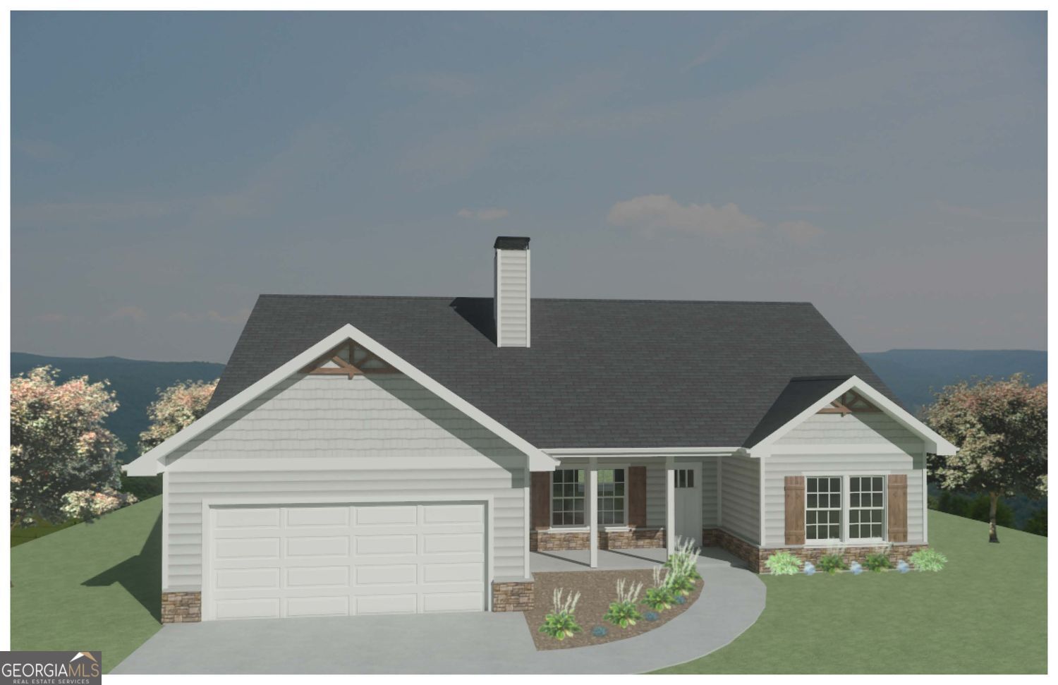 STOCK PHOTOS - HOME TO BE BUILT ; LOT 2 - Welcome to the Walker Plan by A&R Homes! This beautiful 3 bedroom, 2 bath ranch-style home offers 2006 sq. ft. of open-concept living space in a quiet, highly sought-after community. Designed for modern living, this home features a spacious family room, chef-inspired kitchen with granite countertops, stainless steel appliances, and large island, plus a dining area perfect for gatherings. The luxurious owner's suite includes a walk-in closet, dual vanity, and tiled shower. Two additional bedrooms provide versatile space for a home office, guest room, or playroom. Enjoy the outdoors with a covered patio and private backyard, ideal for relaxing or entertaining. With thoughtful design and a convenient location, the Walker Plan offers the perfect blend of comfort, style, and functionality! *The garage for LOT 2 will be FRONT facing ; stock photos show side facing*