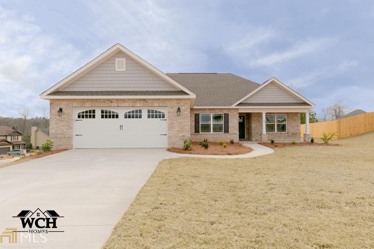 The "Falcon" Plan in Harper's Ridge is a wide open floor plan with beautiful features! This home has stainless appliances, lvp flooring in the main areas, two full baths, and a large master bedroom suite! Master bath features a double vanity, walk in shower, a garden tub, and a huge closet to top it off!