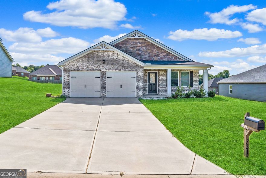 Like new! This home is a 3 bedroom, 2 bath ranch home that comes with granite counter tops, a stainless appliance package including dishwasher, microwave, oven/range, and refrigerator, and full house blinds. You'll love the one level living and quiet neighborhood. Conveniently located near shopping and the interstate. This home is even pre wired for an electric car charger.