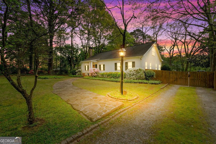 Nestled just moments from the McDonough square, this charming cottage beckons you home. A picture-perfect retreat offers unmatched curb appeal, classic charm and modern convenience for a comfortable living experience. Step through the front door into a formal living area featuring a wood beam ceiling, built in bookcases and the perfect spot for intimate gatherings or quiet moments of reflection. Adjacent to the living room is an expansive formal dining room which features wood beam ceiling detail, Tiffany-style pendant lighting, all setting the stage for festive celebrations and memorable meals with family and friends. The split bedroom plan ensures privacy and tranquility with a large owner?s suite, including a sitting area, and a recently updated bathroom with tasteful tile accents and modern fixtures. French doors lead into an oak paneled versatile flex room ? ideal space for home office, library or nursery to suit your family needs. Third bedroom also offers versatility - use as sunroom or recreation room. Recently updated kitchen has solid surface counter tops with back splash, ample cabinetry, newer appliances, and corner cupboard style pantry. A cozy breakfast area completes this functional and stylish space. Located in this home is a permanent staircase leading to an unfinished attic bonus area for future living space or storage. A spacious mudroom leads to rear entry as you step into several outdoor living spaces. Bask in the tranquilly and mature landscaping of this 0.69 +/- home site. This enchanting cottage offers a lifestyle of comfort and convenience. Located at the corner of Ben Horton Drive.