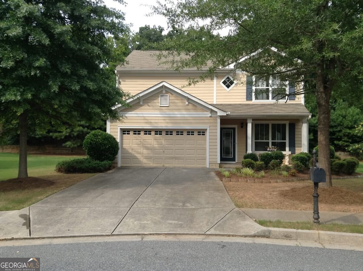 Move in ready traditional 4 bedroom in sought after Allatoona HS district! This home has an inviting foyer, formal living and dining room, kitchen with breakfast area and view to family room with fireplace. Upstairs you'll find the master suite and private master bath with double vanity and garden tub. Spacious secondary bedrooms and laundry complete the upper level. Patio overlooks private back yard on cul-de-sac lot. Great schools and fantastic location. Call today to view!